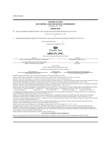 Thumbnail Argan 10-K Annual Report 2023