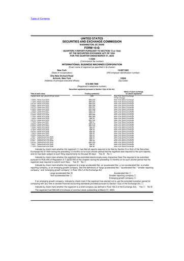 Thumbnail IBM 10-Q Quarterly Report FY2023 