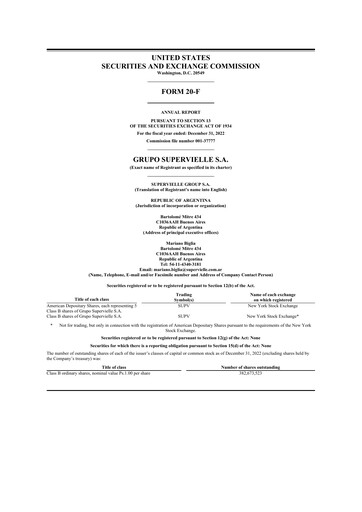 Vorschaubild Grupo Supervielle 20-F Jahresbericht 2022