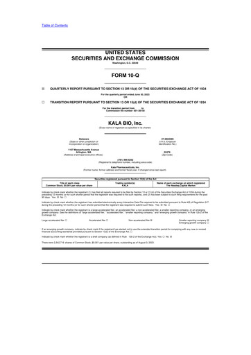 Thumbnail KALA BIO 10-Q Quarterly Report FY2023 