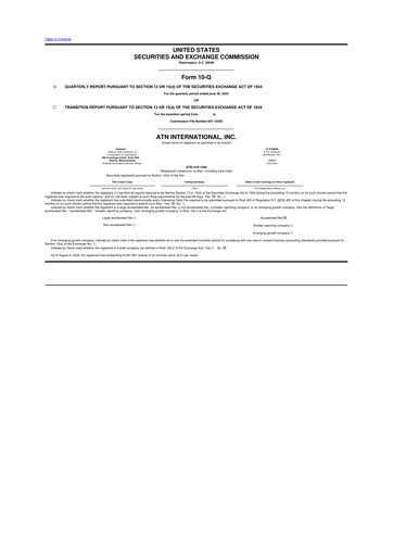 Thumbnail ATN International 10-Q Quarterly Report FY2023 