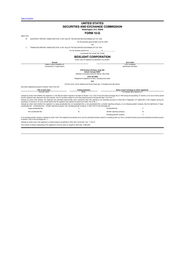 Miniature Boxlight
 10-Q Rapport trimestriel 2023 