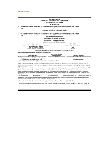 Thumbnail Structure Therapeutics 10-Q Quarterly Report FY 