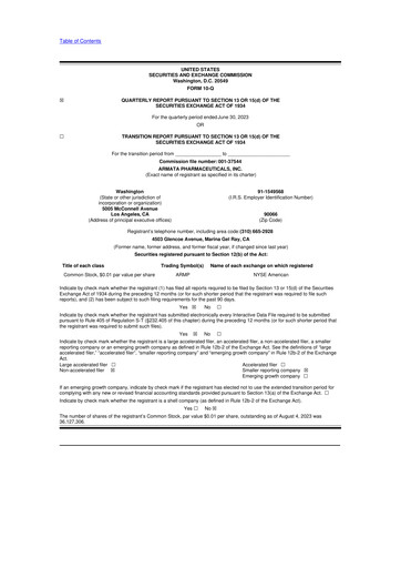 Thumbnail Armata Pharmaceuticals 10-Q Quarterly Report FY2023 