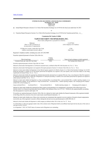 Thumbnail NAPCO Security Technologies 10-K Annual Report 2023