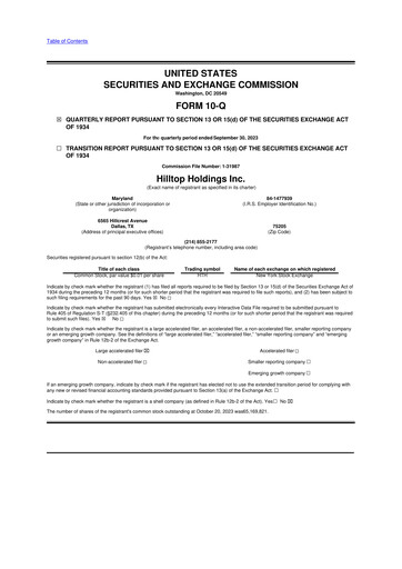 Thumbnail Hilltop Holdings 10-Q Quarterly Report FY2023 