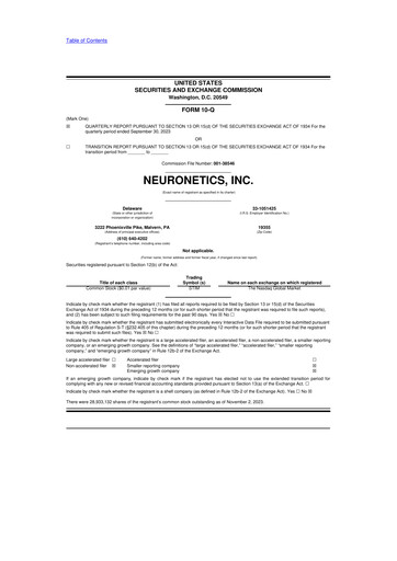 Thumbnail Neuronetics 10-Q Quarterly Report FY2023 