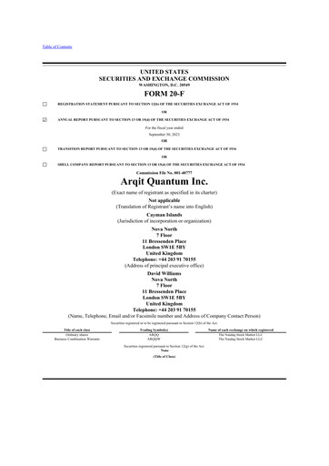 Thumbnail Arqit Quantum 20-F Annual Report 2023