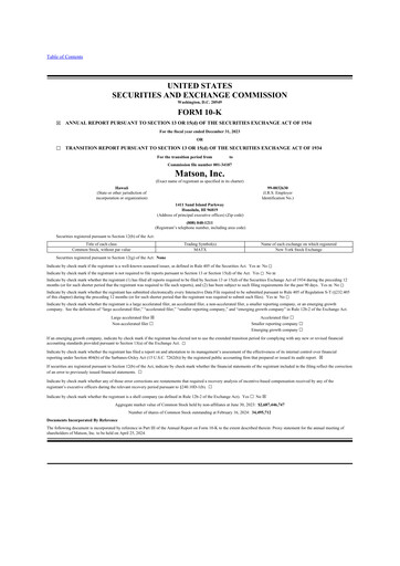 Thumbnail Matson 10-K Annual Report 2023