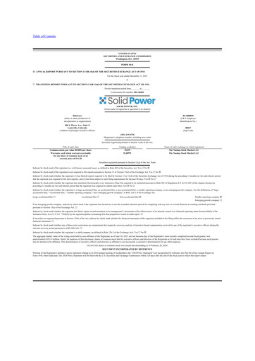 Thumbnail Solid Power 10-K Annual Report 2023