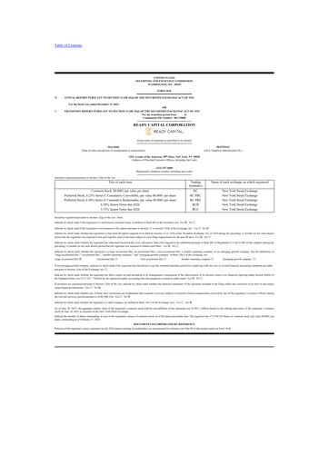 Thumbnail Ready Capital
 10-K Annual Report 2023