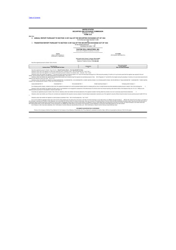 Thumbnail Tootsie Roll Industries
 10-K Annual Report 2023