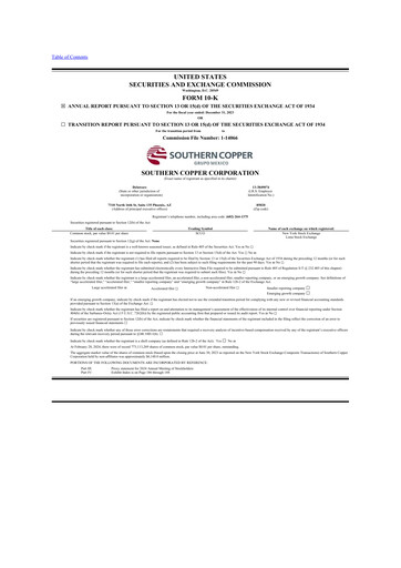 Thumbnail Southern Copper 10-K Annual Report 2023