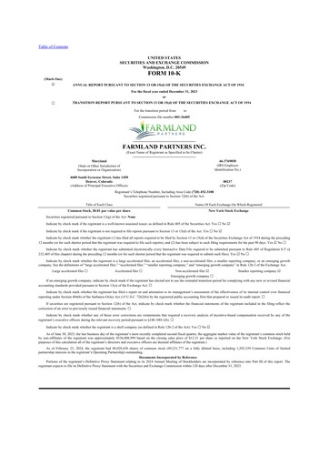 Thumbnail Farmland Partners
 10-K Annual Report 2023