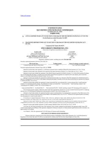 Thumbnail One Liberty Properties 10-K Annual Report 2023