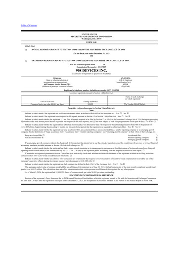 Thumbnail 908 Devices 10-K Annual Report 2023