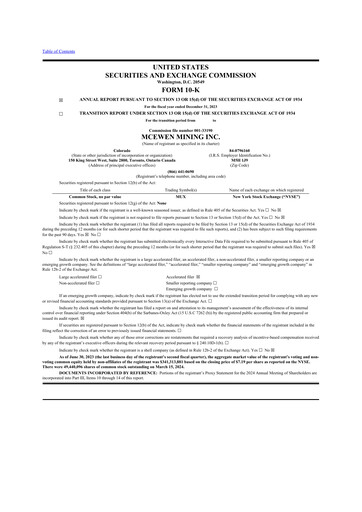 Thumbnail McEwen Mining 10-K Annual Report 2023