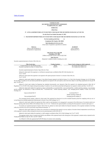 Vorschaubild NRx Pharmaceuticals 10-K Jahresbericht 2023
