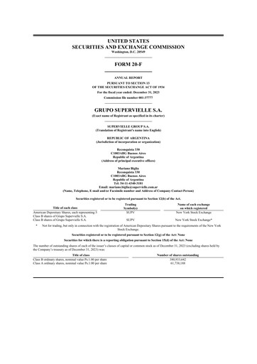 Vorschaubild Grupo Supervielle 20-F Jahresbericht 2023