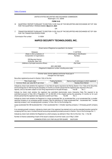 Thumbnail NAPCO Security Technologies 10-Q Quarterly Report FY2024 