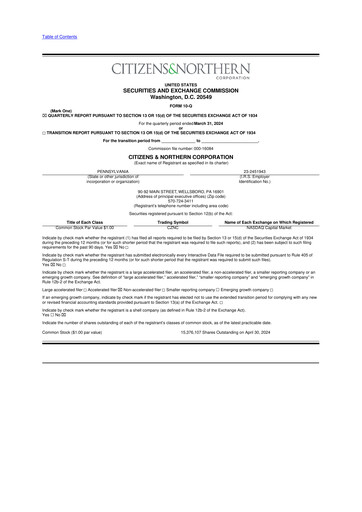 Miniature Citizens & Northern Corp 10-Q Rapport trimestriel 2024 