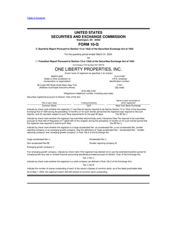 Thumbnail One Liberty Properties 10-Q Quarterly Report FY2024 