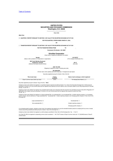 Vorschaubild EchoStar 10-Q Quartalsbericht 2024 