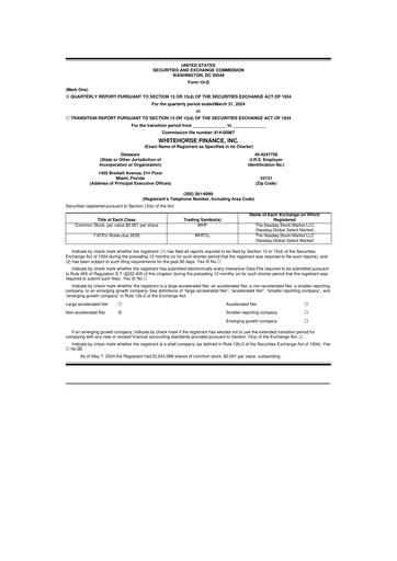 Thumbnail WhiteHorse Finance 10-Q Quarterly Report FY2024 