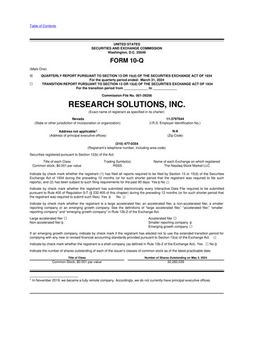 Thumbnail Research Solutions 10-Q Quarterly Report FY2024 
