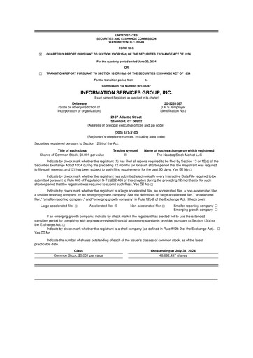 Thumbnail Information Services Group 10-Q Quarterly Report FY2024 
