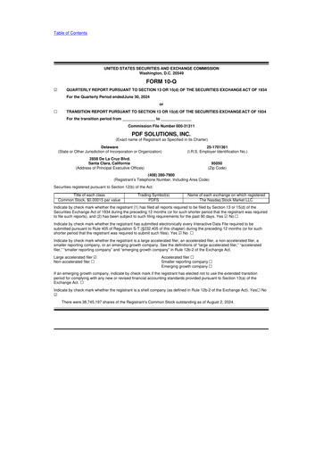 Thumbnail PDF Solutions 10-Q Quarterly Report FY2024 