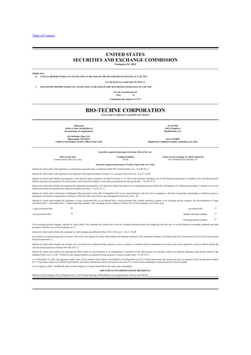 Thumbnail Bio-Techne 10-K Annual Report 2024