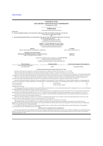 Thumbnail Phibro Animal Health
 10-K Annual Report 2024