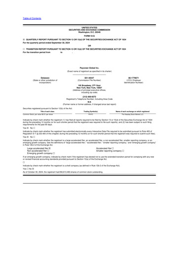 Thumbnail Payoneer 10-Q Quarterly Report FY2024 