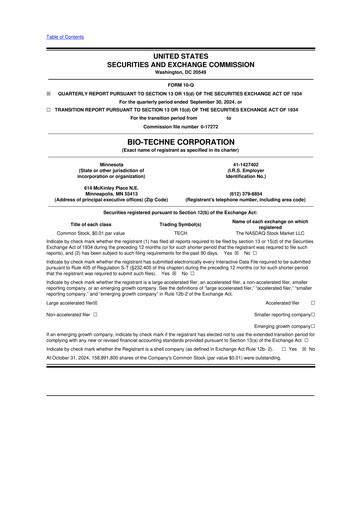 Vorschaubild Bio-Techne 10-Q Quartalsbericht 2025 