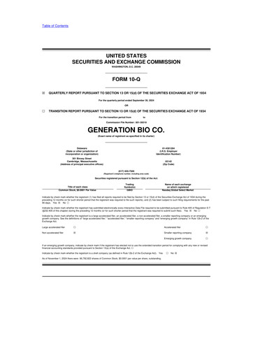 Thumbnail Generation Bio
 10-Q Quarterly Report FY2024 