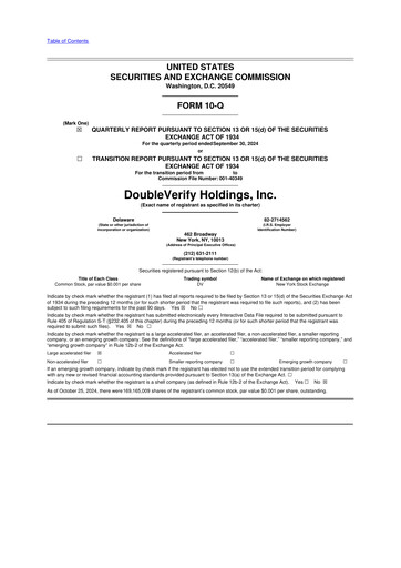 Thumbnail DoubleVerify 10-Q Quarterly Report FY2024 