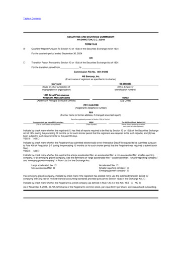 Thumbnail NB Bancorp 10-Q Quarterly Report FY2024 