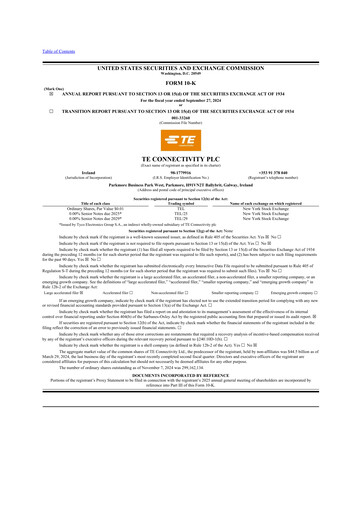 Thumbnail TE Connectivity
 10-K Annual Report 2024