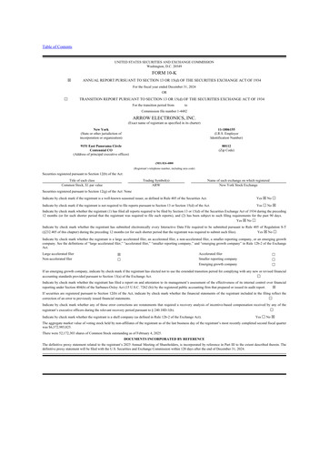 Thumbnail Arrow Electronics
 10-K Annual Report 2024