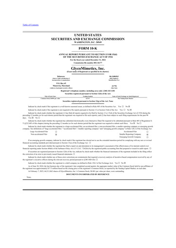 Thumbnail GlycoMimetics
 10-K Annual Report 2024