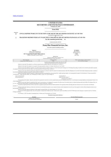 Miniature PennyMac Financial Services 10-K Rapport annuel 2024