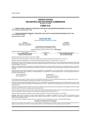 Thumbnail Ecolab 10-K Annual Report 2024