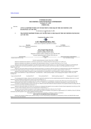 Thumbnail LTC Properties 10-K Annual Report 2024