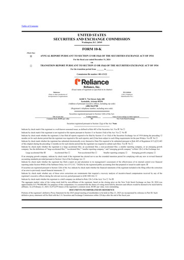 Thumbnail Reliance


 10-K Annual Report 2024