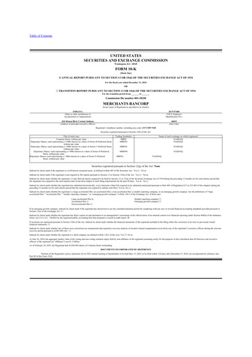 Thumbnail Merchants Bancorp 10-K Annual Report 2024