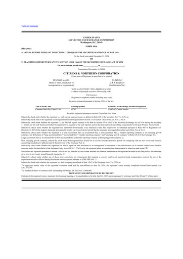 Thumbnail Citizens & Northern Corp 10-K Annual Report 2024