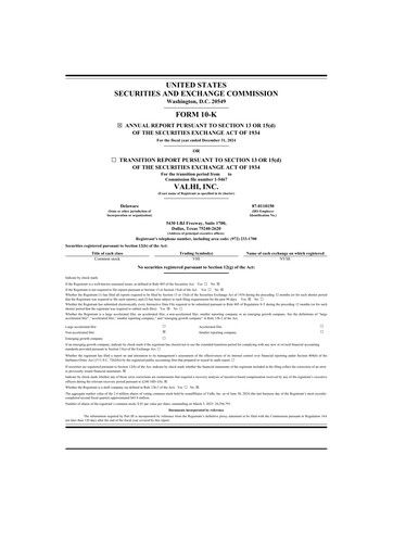 Thumbnail Valhi 10-K Annual Report 2024