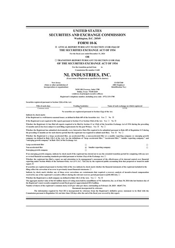 Thumbnail NL Industries 10-K Annual Report 2024