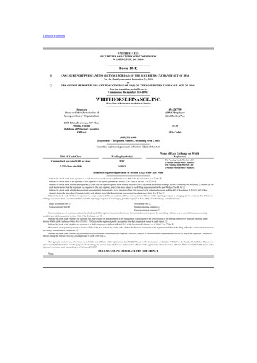 Thumbnail WhiteHorse Finance 10-K Annual Report 2024